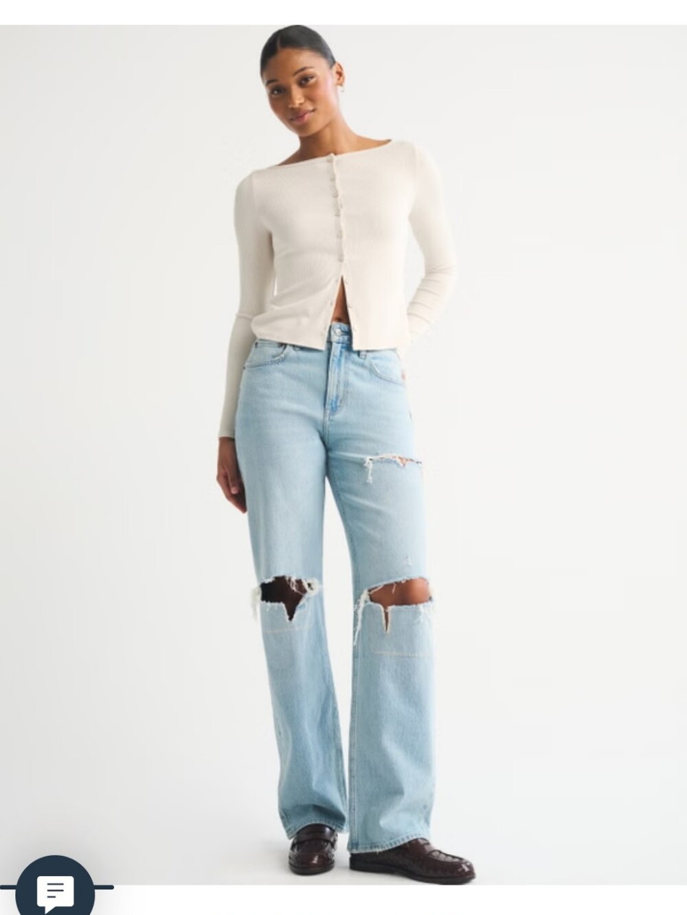 Curve Love 90's High Rise Relaxed Jean Abercrombie